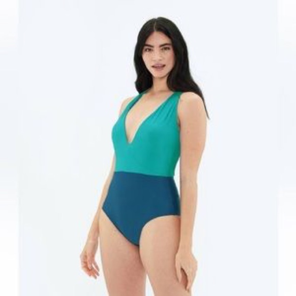Summersalt Blue Teal Swimsuit One Piece 8